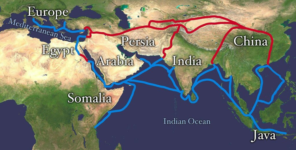 La nouvelle route de la Soie - Source Wikipédia