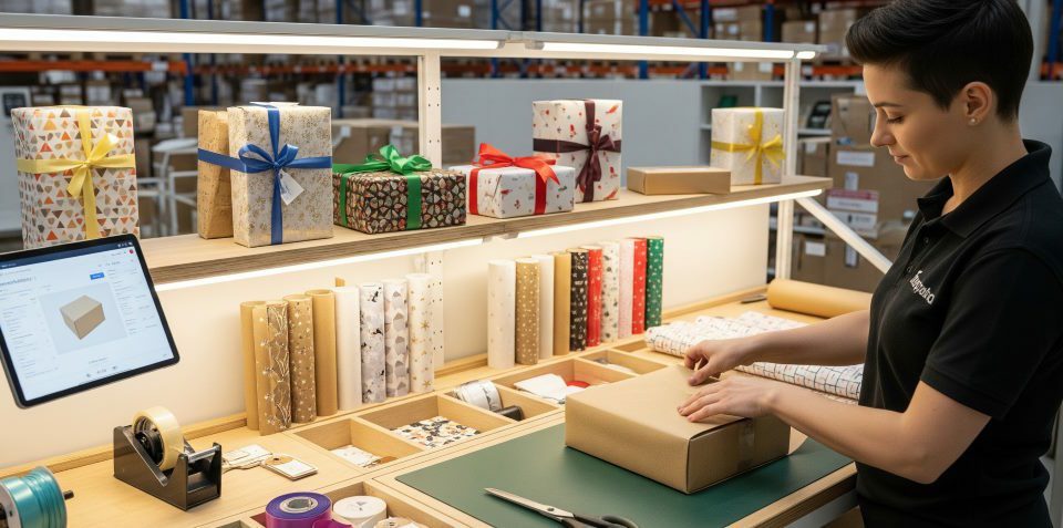 emballage cadeau logistique