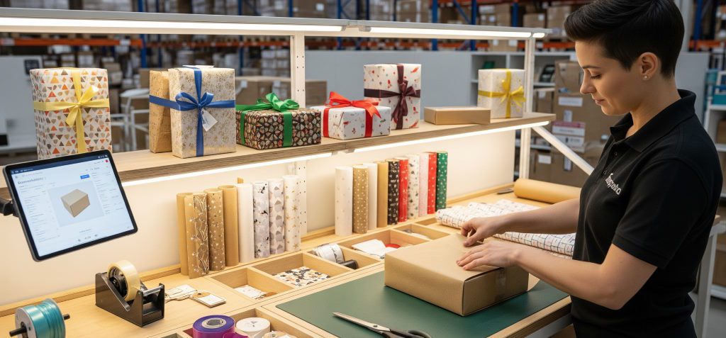 emballage cadeau logistique